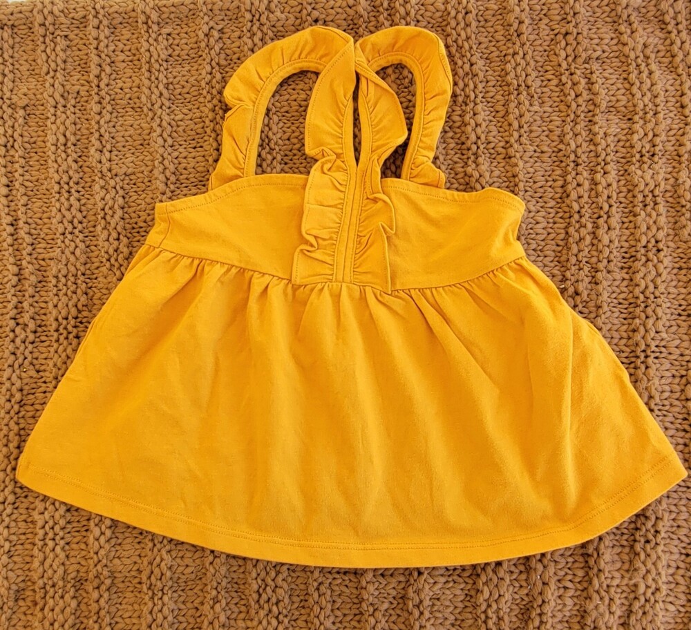 Janie and Jack Girl's Yellow Comfort Sleeveless Pullover Tank Top Size 4 NWT